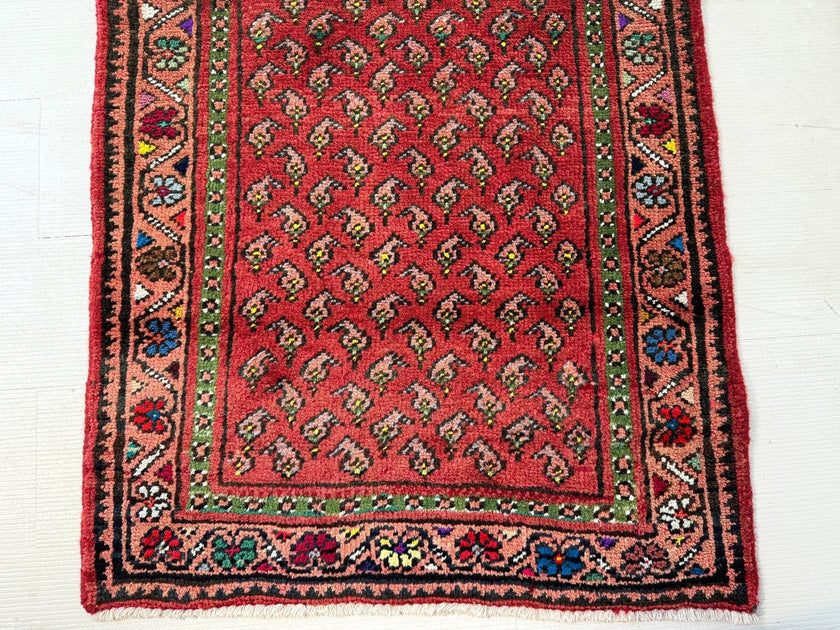 Persian Mir-Boteh Runner Rug | 2' 1” x 9' 5