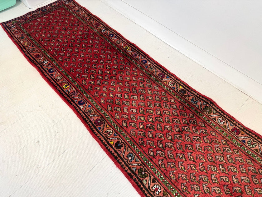 Persian Mir-Boteh Runner Rug | 2' 1” x 9' 5