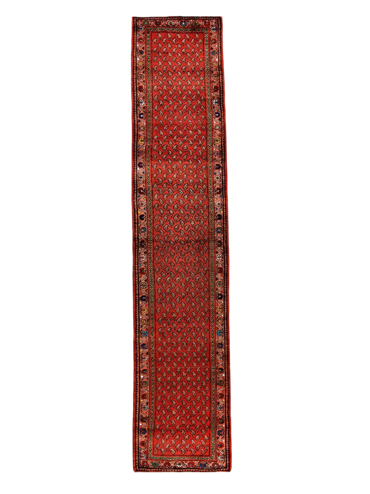 Persian Mir-Boteh Runner Rug | 2' 1” x 9' 5