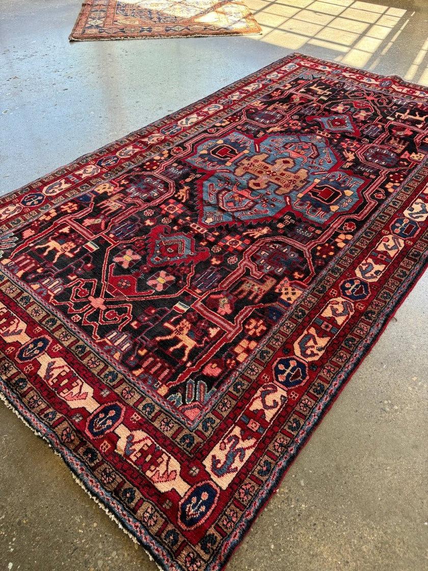 Persian Nahavand Rug | 5' 3
