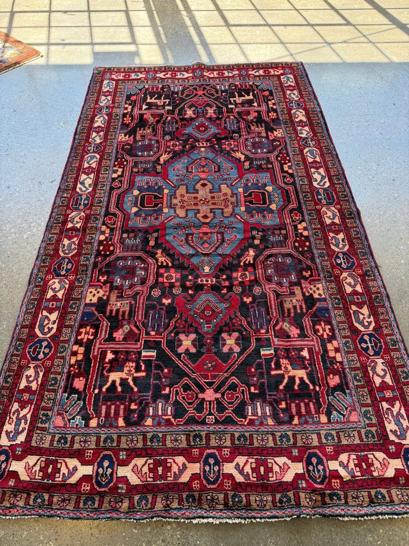Persian Nahavand Rug | 5' 3