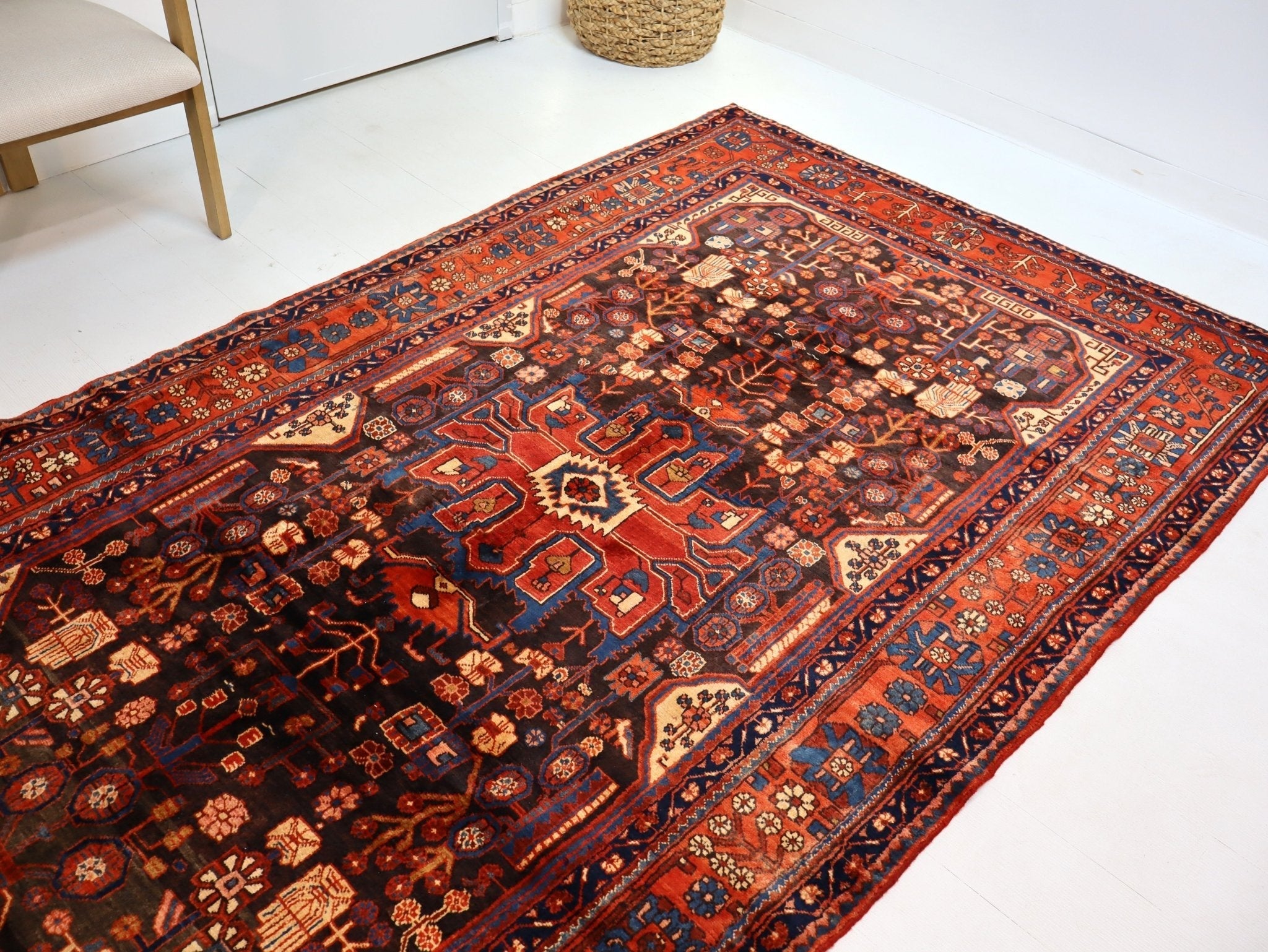 Persian Nahavand Rug | 5' 5” x 9' 7