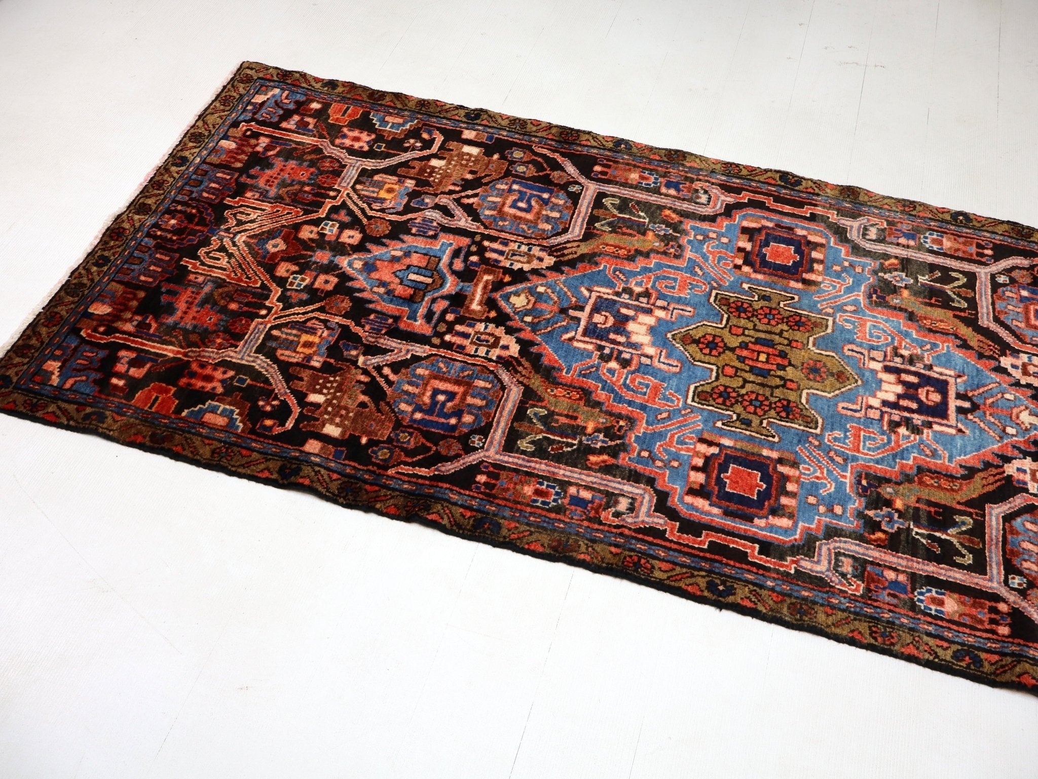 Persian Nahavand Runner Rug | 3' 5” x 8' 4