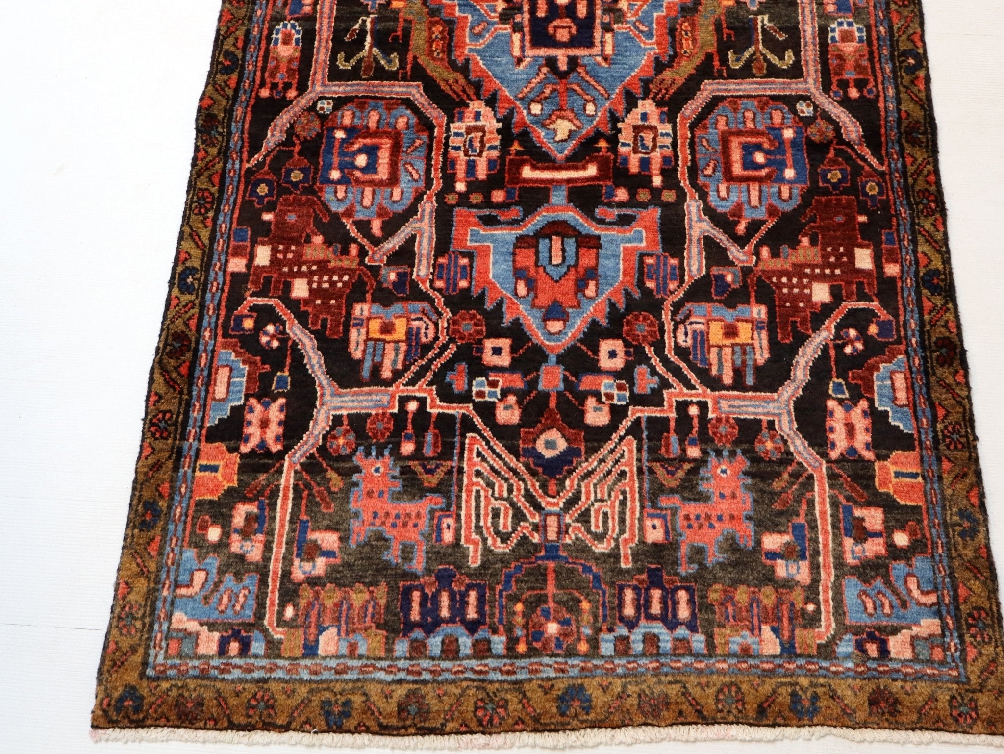Persian Nahavand Runner Rug | 3' 5” x 8' 4