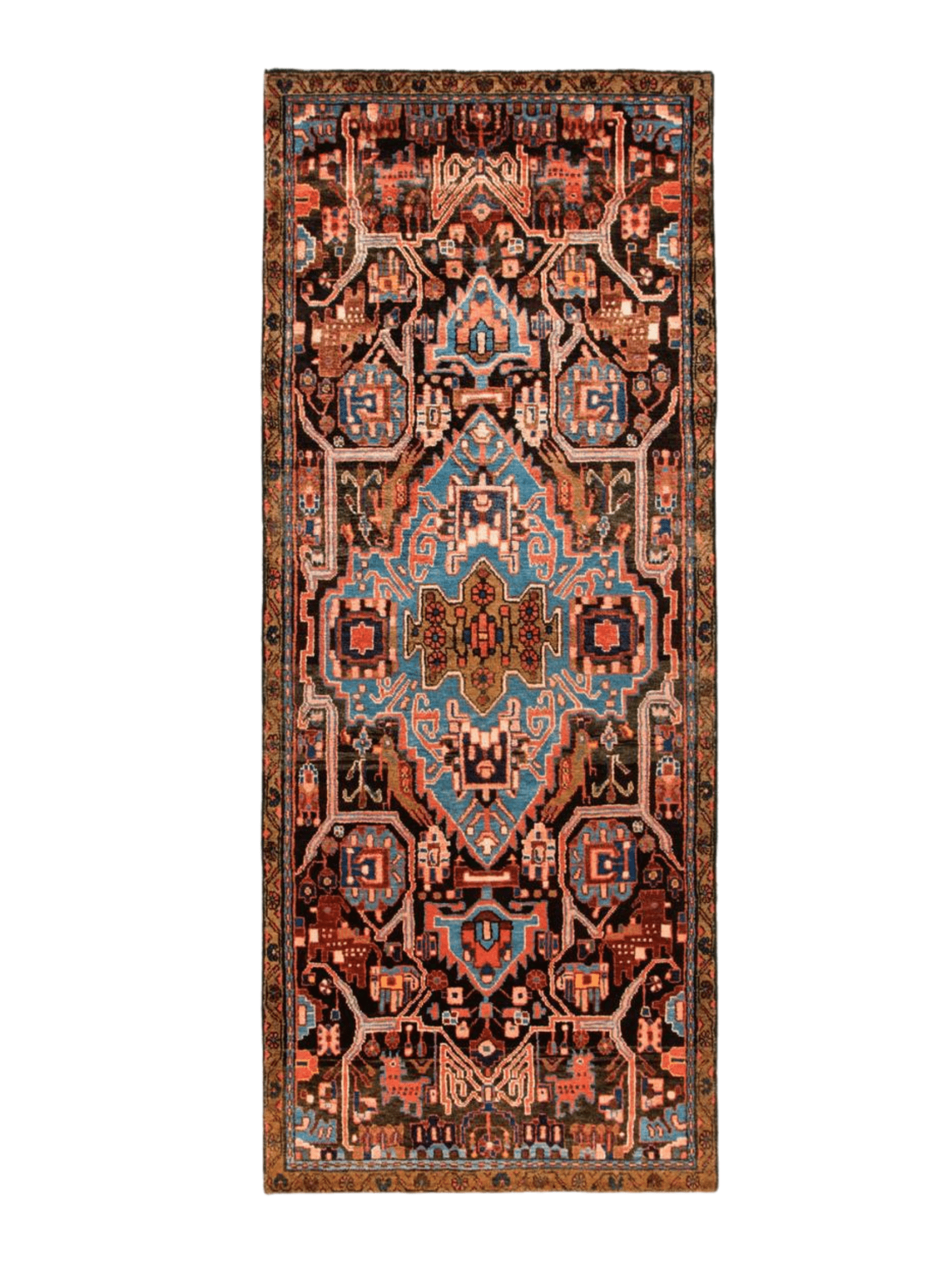 Persian Nahavand Runner Rug | 3' 5” x 8' 4