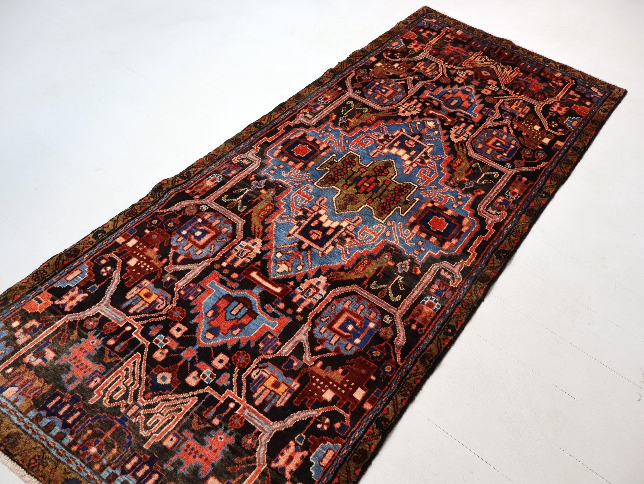 Persian Nahavand Runner Rug | 3' 5” x 8' 4