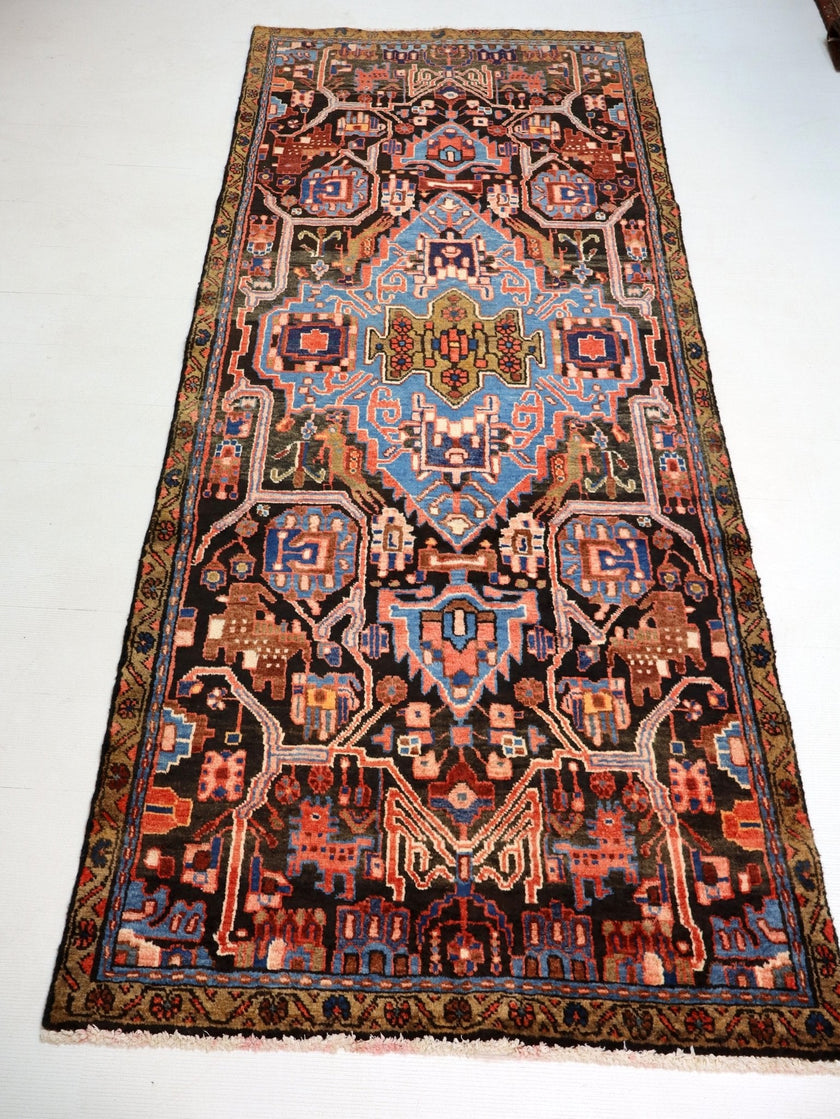Persian Nahavand Runner Rug | 3' 5” x 8' 4