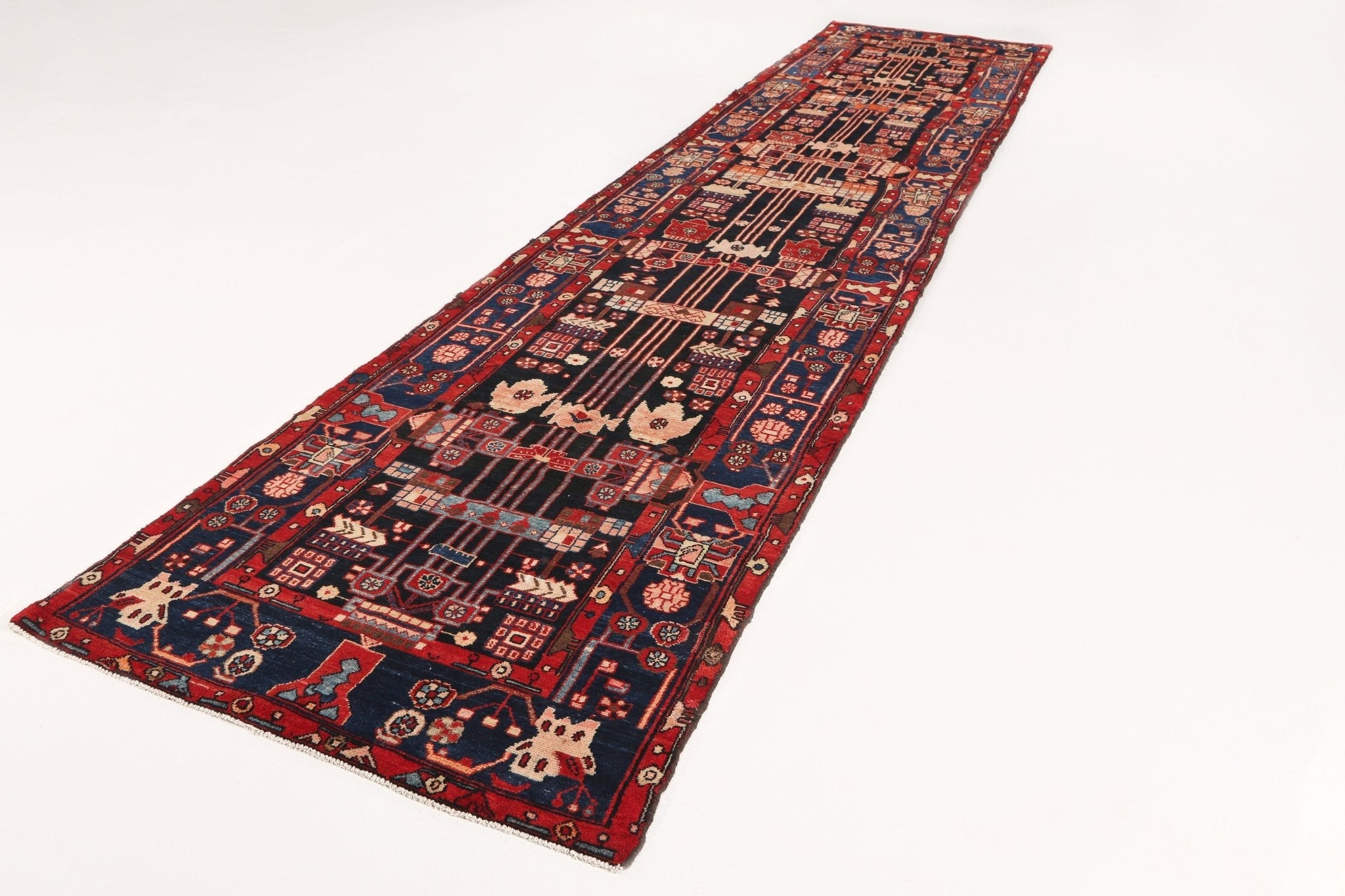 Persian Nahavand Runner Rug | 3' 8
