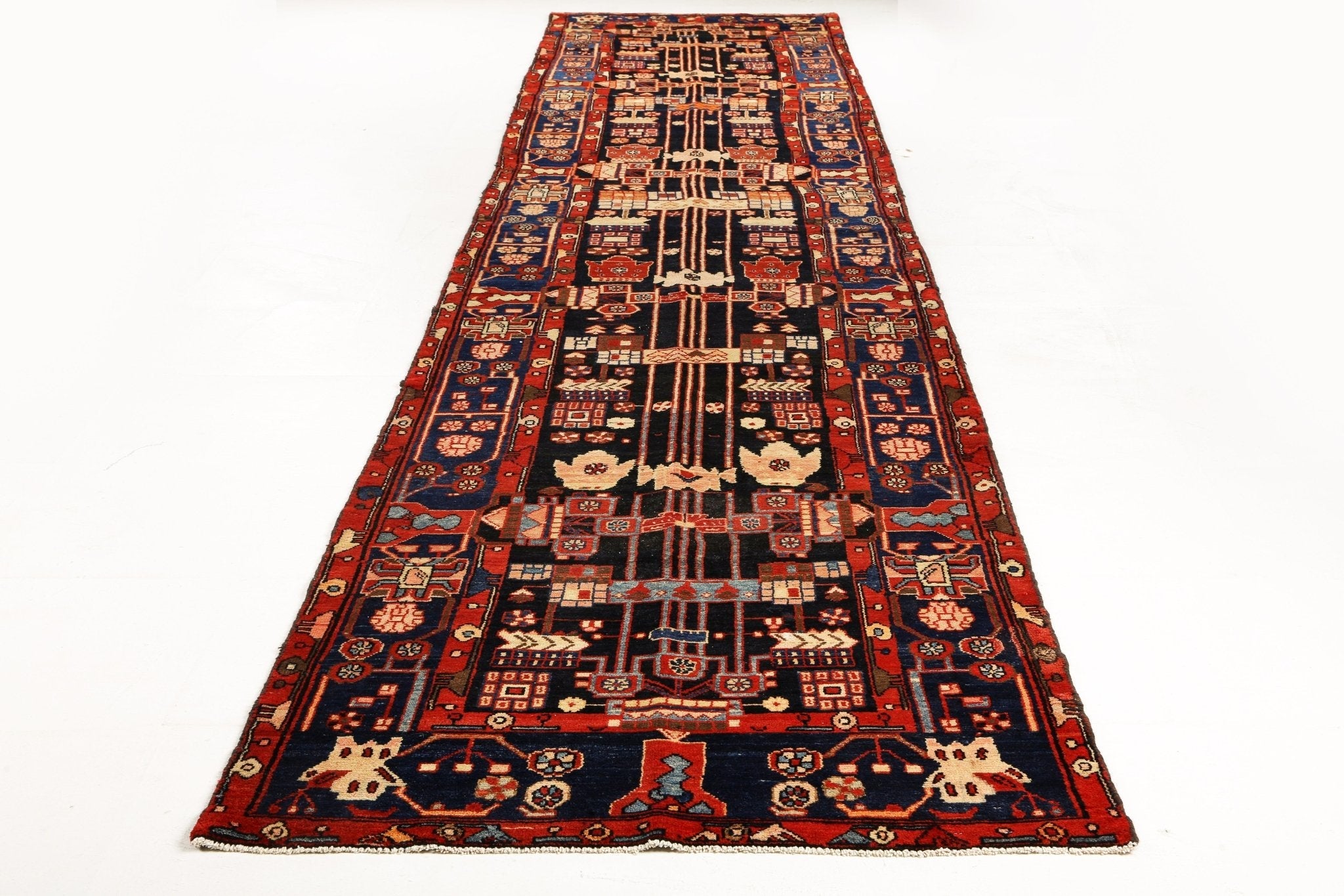 Persian Nahavand Runner Rug | 3' 8
