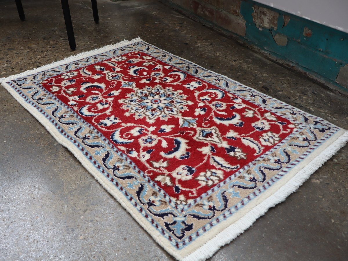 Persian Nain Rug | 1' 10