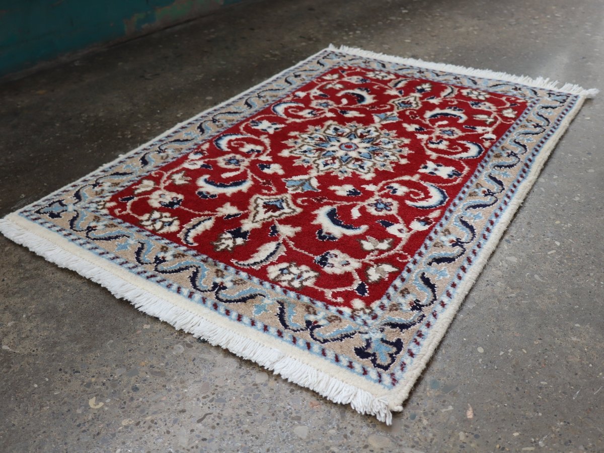 Persian Nain Rug | 1' 10