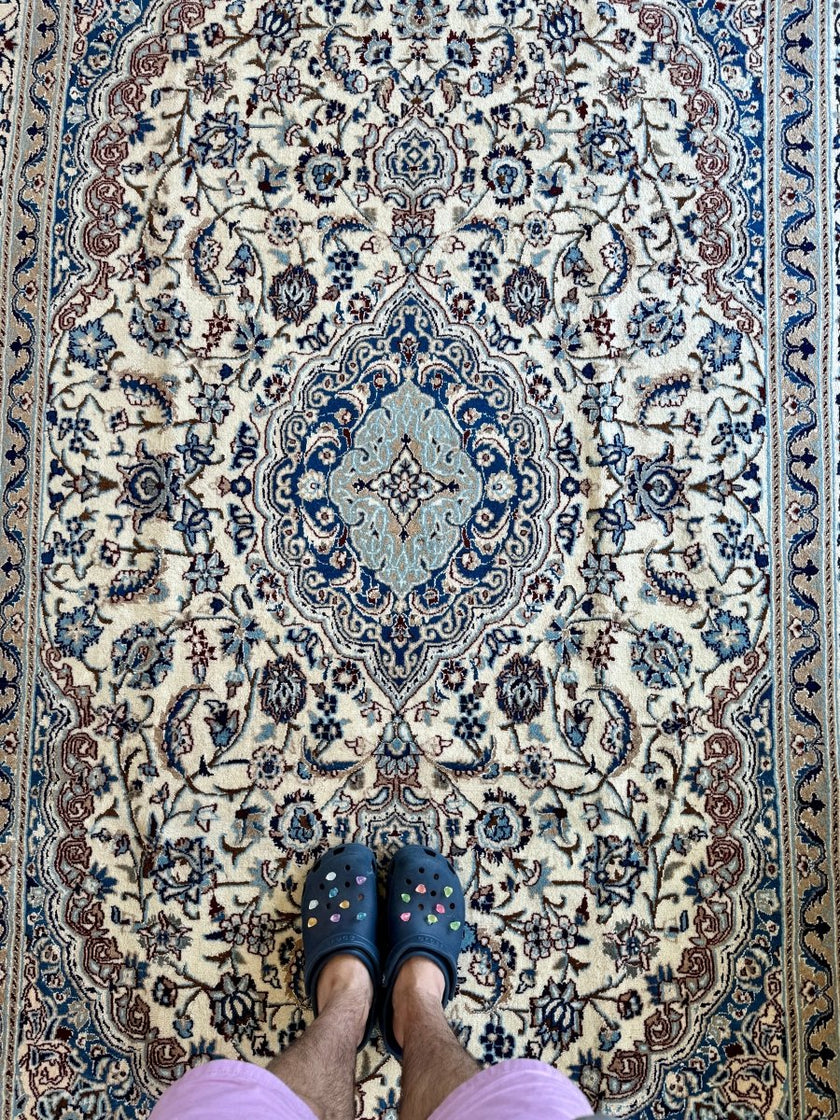 Persian Nain Rug | 6' 7