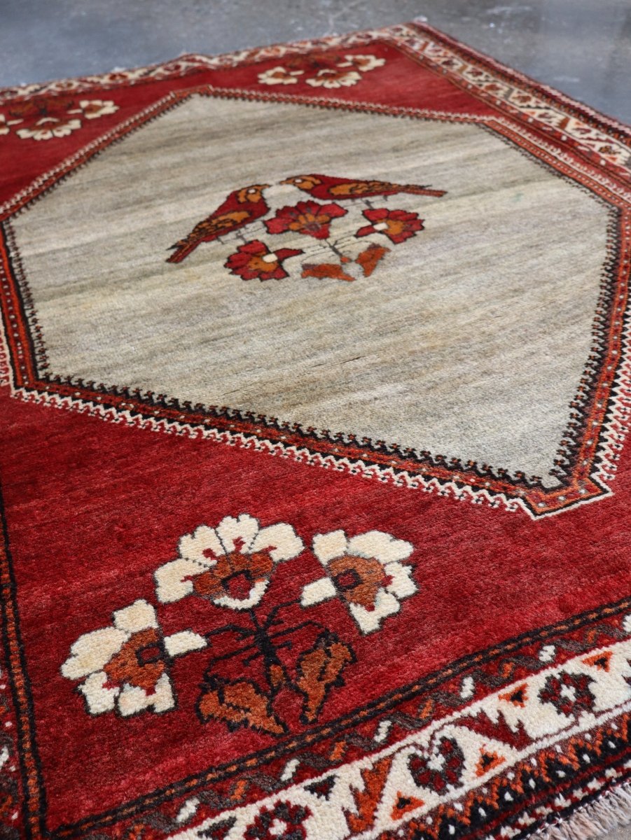 Persian Qashqai Gabbeh Rug | 3' 11