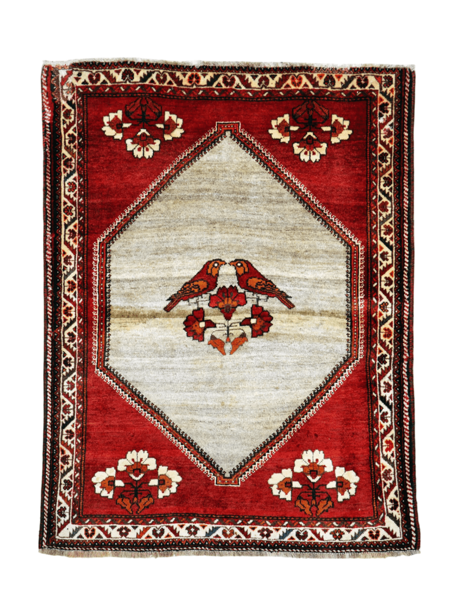 Persian Qashqai Gabbeh Rug | 3' 11