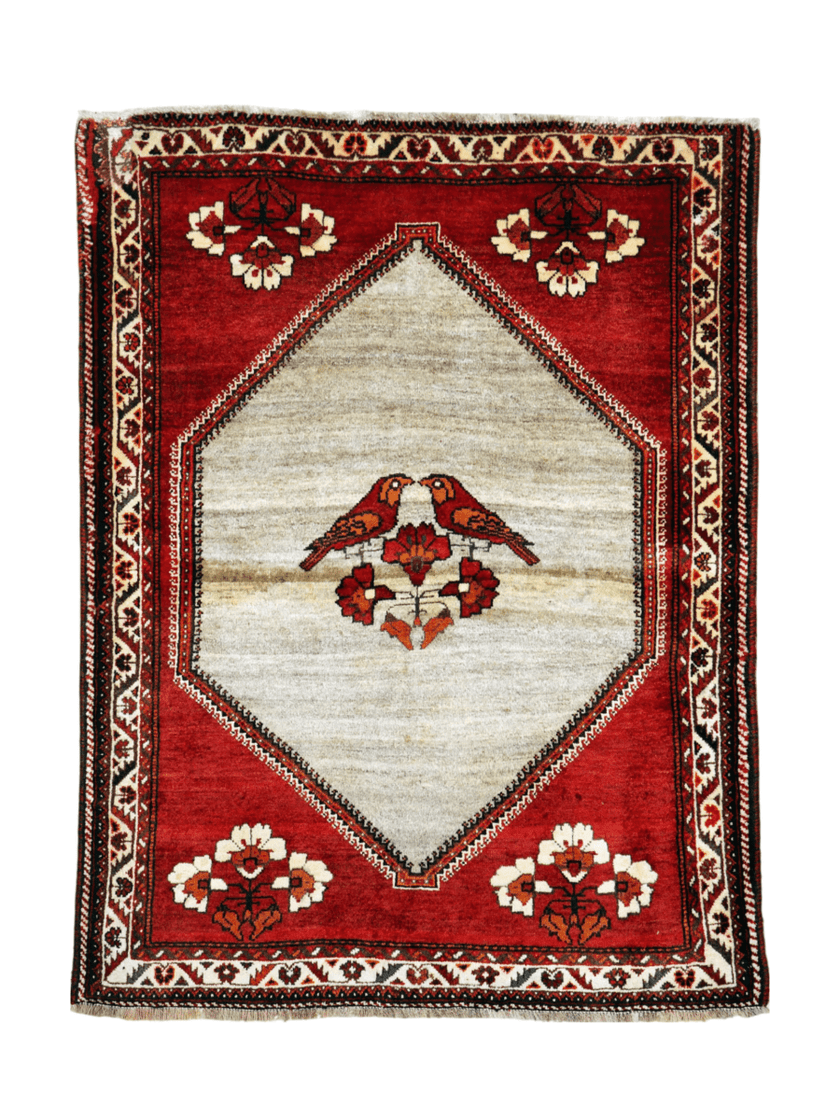 Persian Qashqai Gabbeh Rug | 3' 11