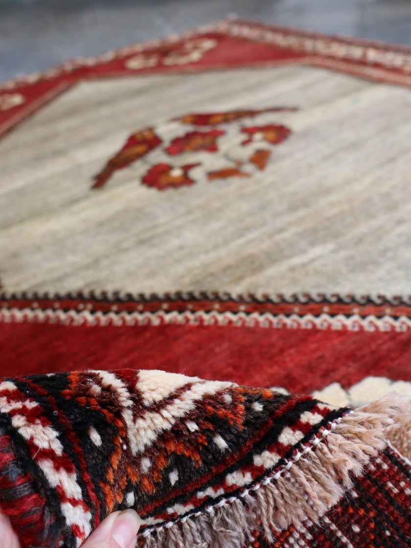 Persian Qashqai Gabbeh Rug | 3' 11