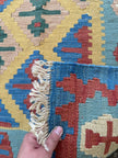 Persian Qashqai Kilim Rug | 3' 11