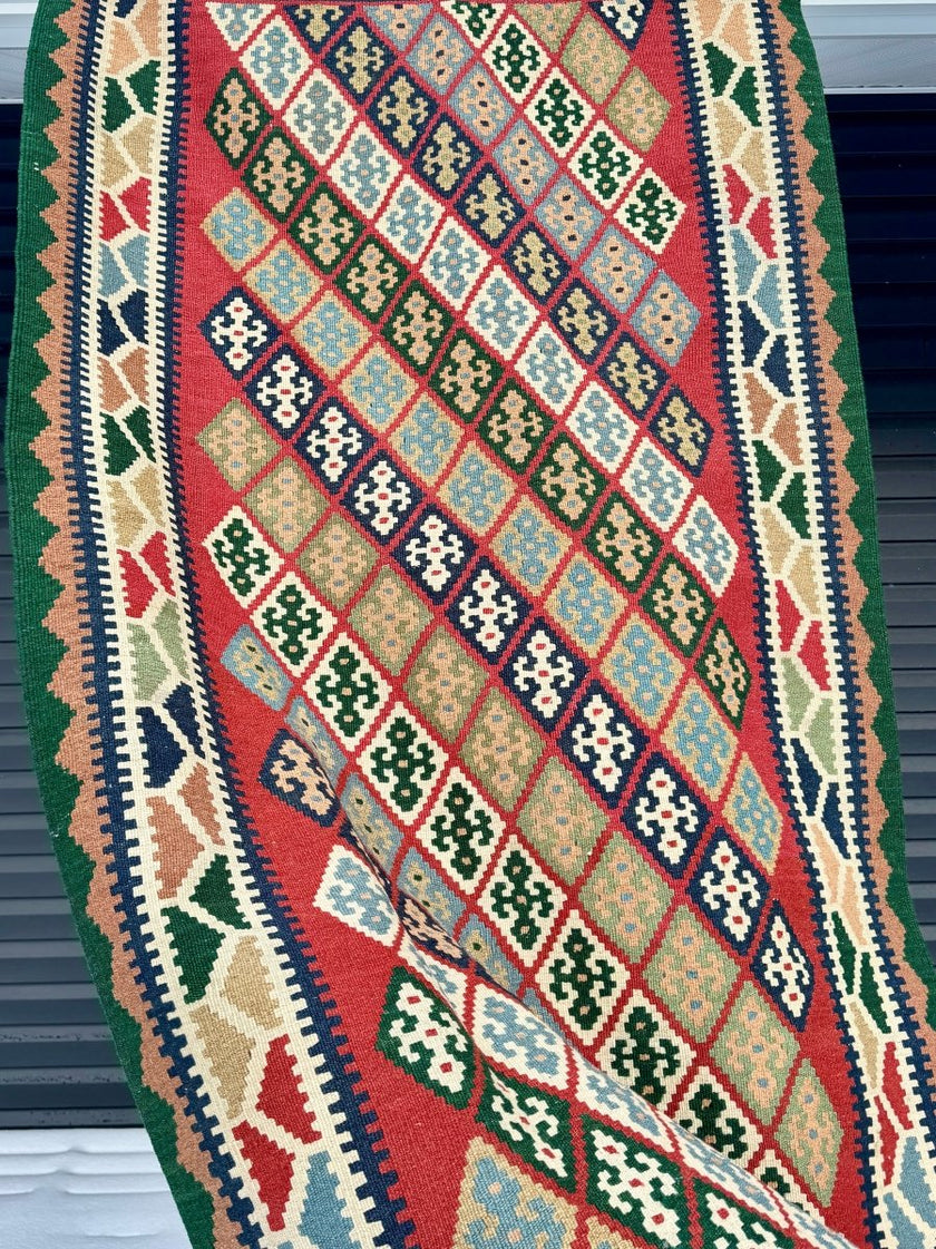 Persian Qashqai Kilim Rug | 3' 8