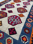 Persian Qashqai Kilim Rug | 4' 11