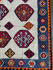 Persian Qashqai Kilim Rug | 4' 11