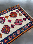 Persian Qashqai Kilim Rug | 4' 11
