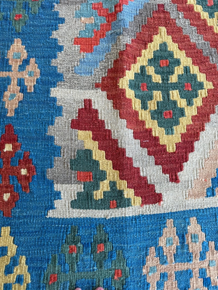 Persian Qashqai Kilim Rug | 5' 2