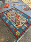 Persian Qashqai Kilim Rug | 5' 2