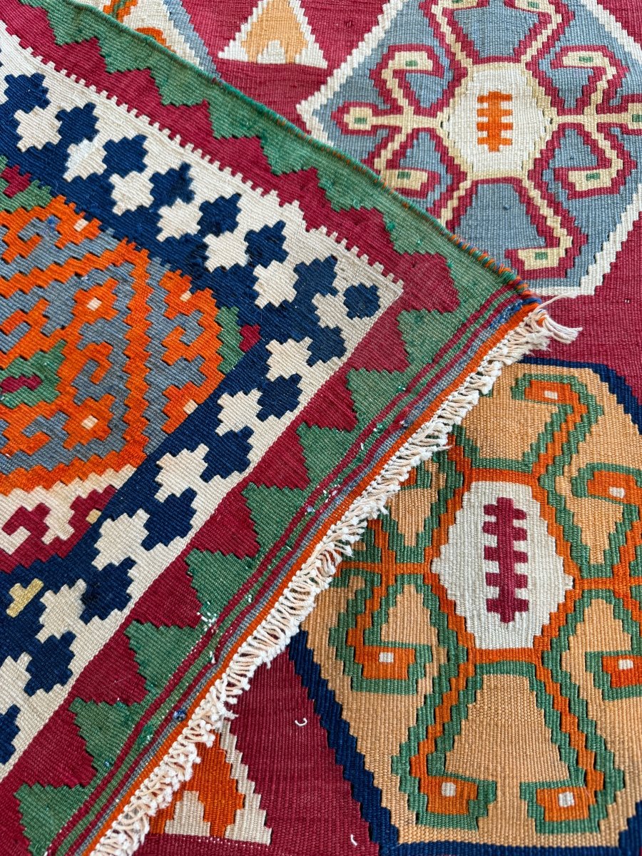 Persian Qashqai Kilim Rug |  5' 4