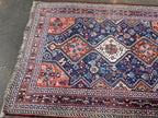 Persian Qashqai Rug | 4' x 5' 1