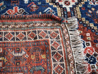 Persian Qashqai Rug | 4' x 5' 1