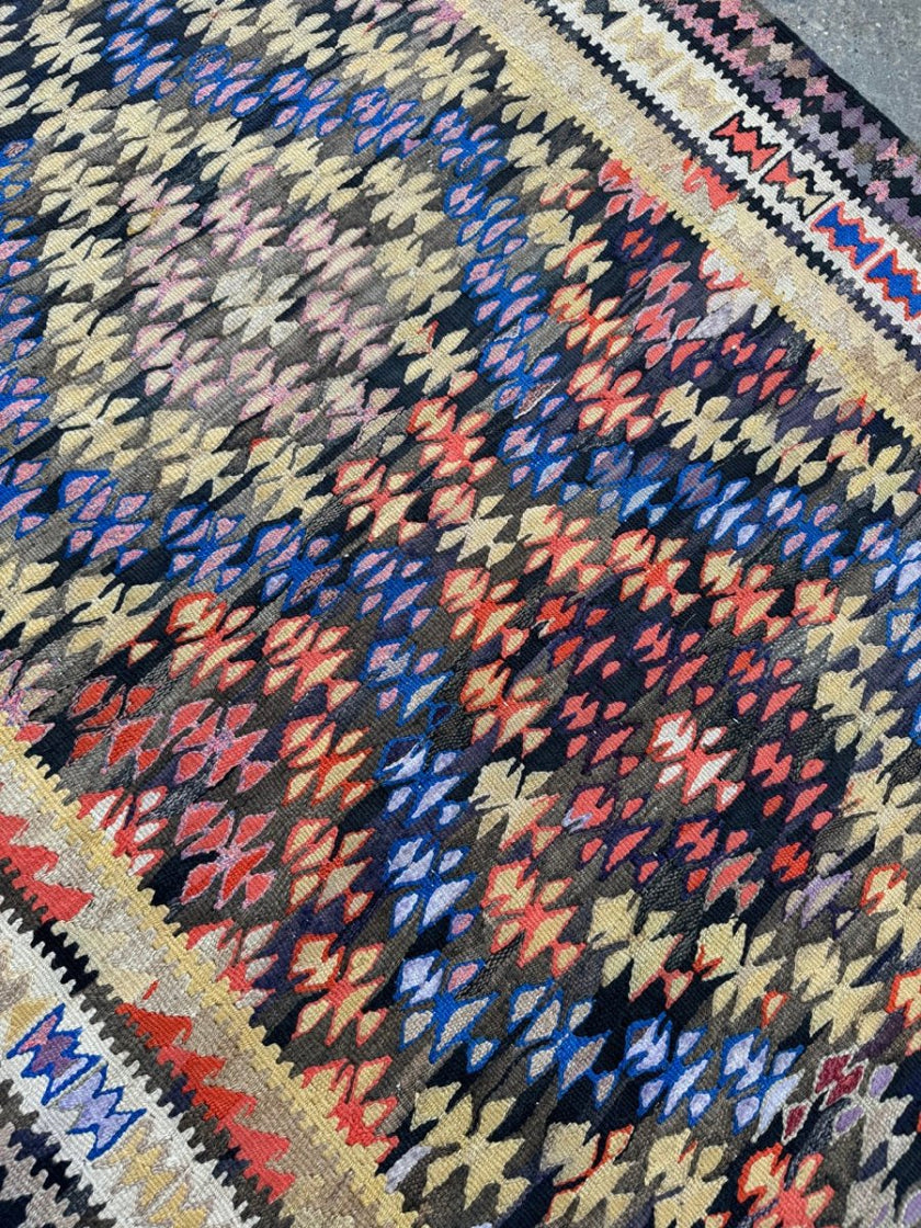 Persian Qazvin Kilim Runner |  3' 3