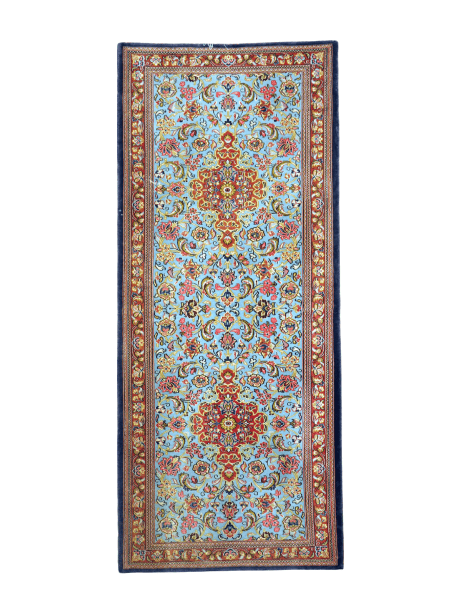 On Hold - Persian Qom Kork Wool Runner | 2' 9