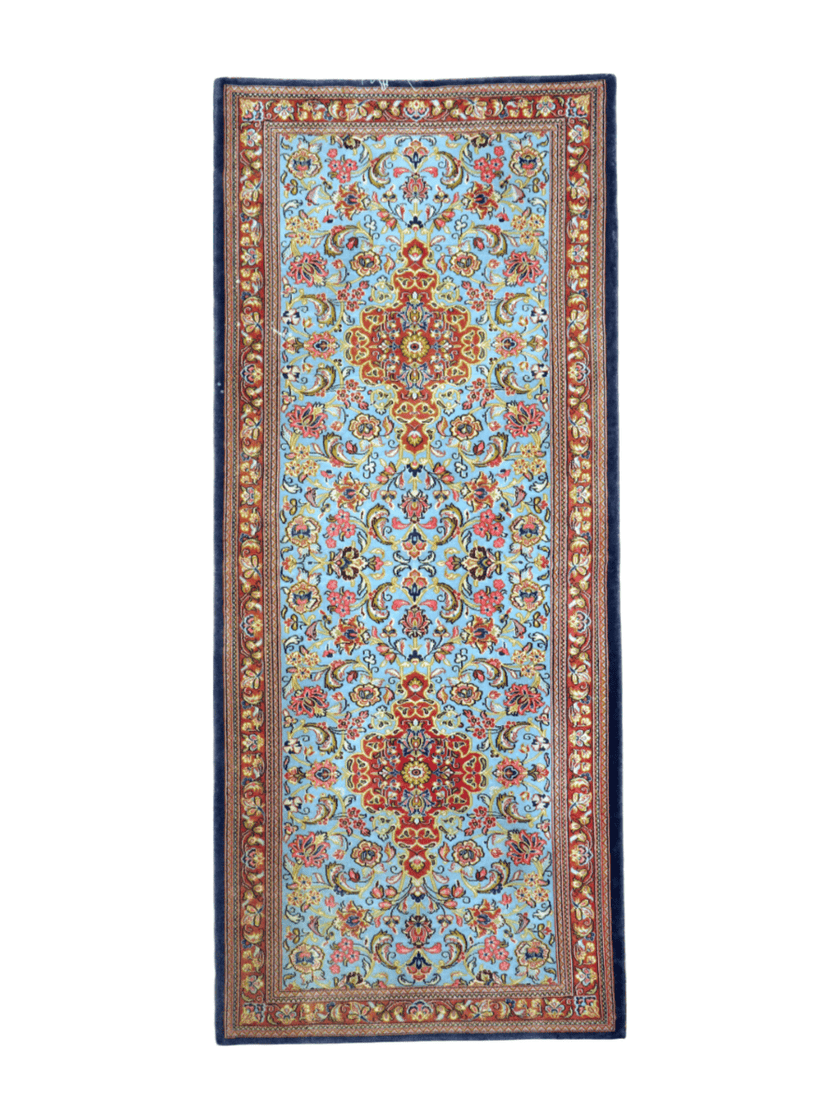 On Hold - Persian Qom Kork Wool Runner | 2' 9