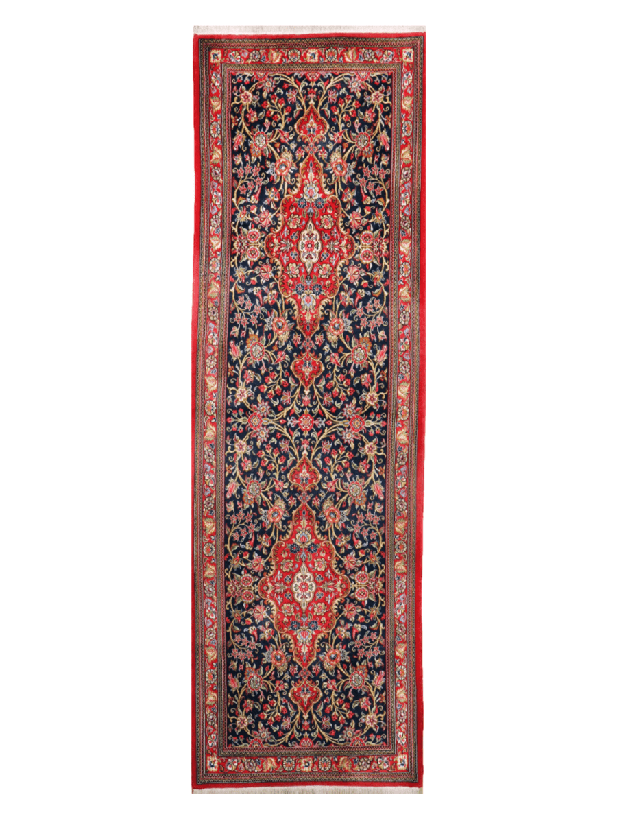 On Hold - Persian Qom Kork Wool Runner | 2' 9
