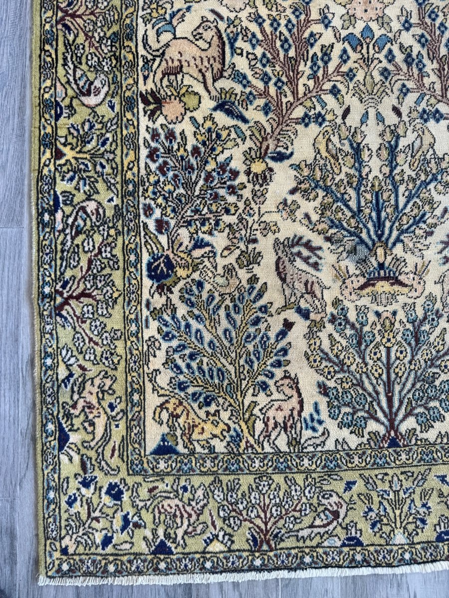 Persian Qom Rug | 3' 6