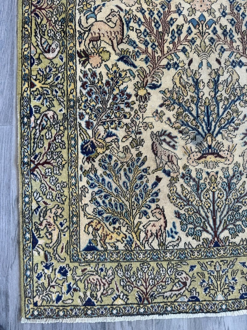Persian Qom Rug | 3' 6