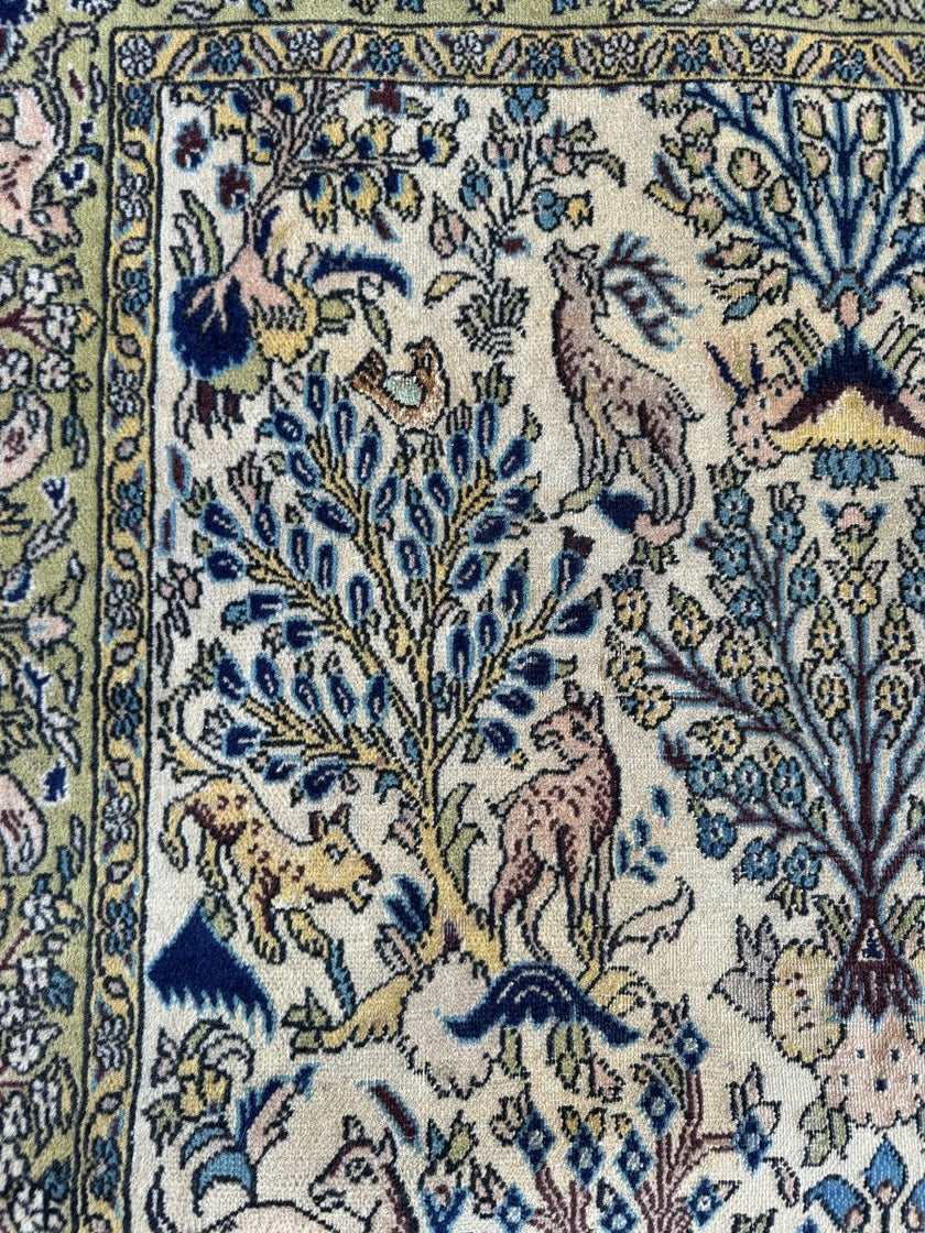 Persian Qom Rug | 3' 6