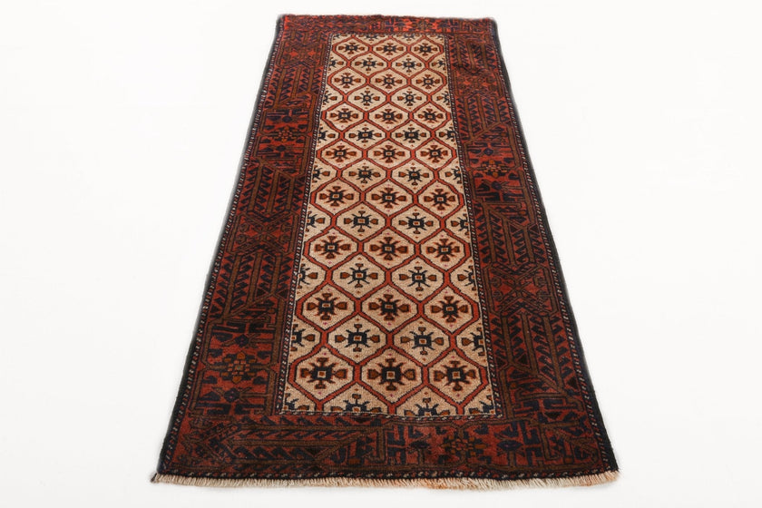 Persian Quchan Kurd Rug | 2' 10