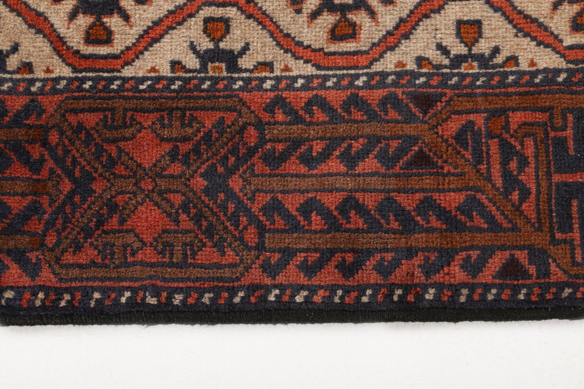 Persian Quchan Kurd Rug | 2' 10