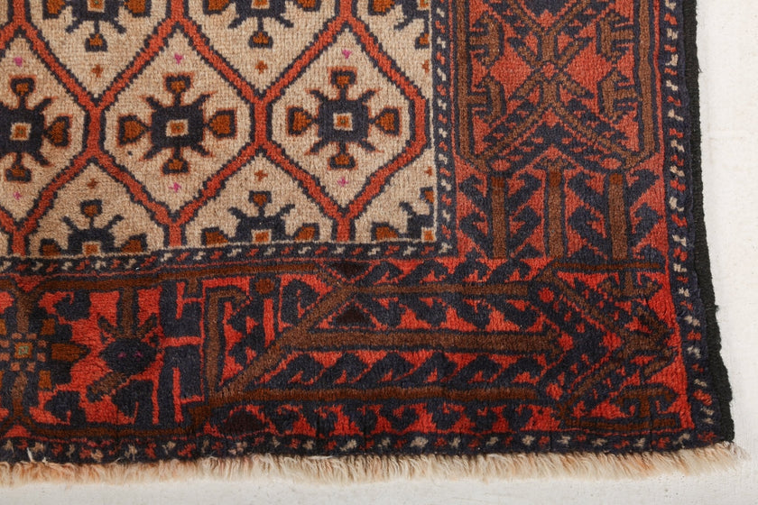 Persian Quchan Kurd Rug | 2' 10