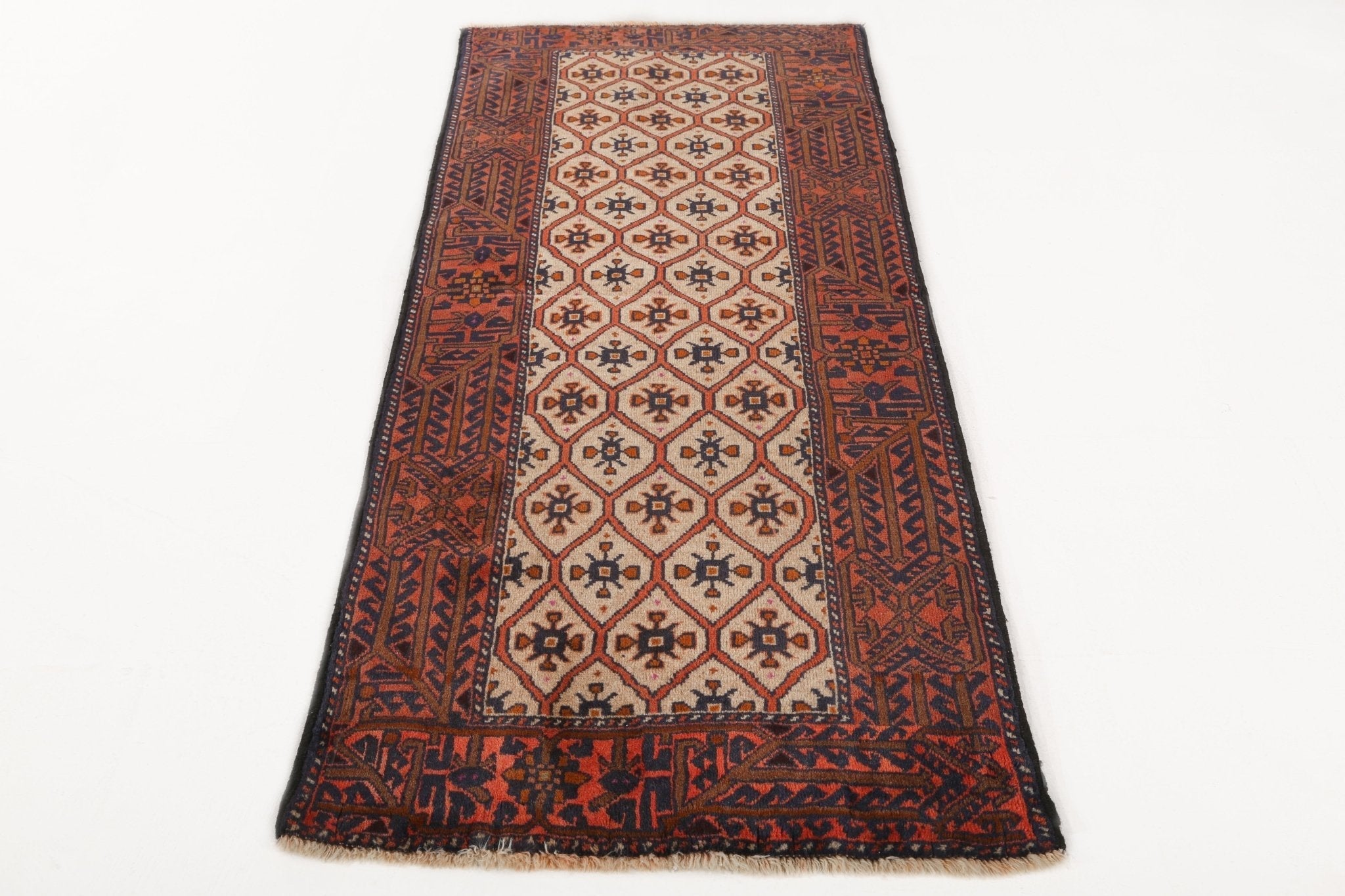 Persian Quchan Kurd Rug | 2' 10