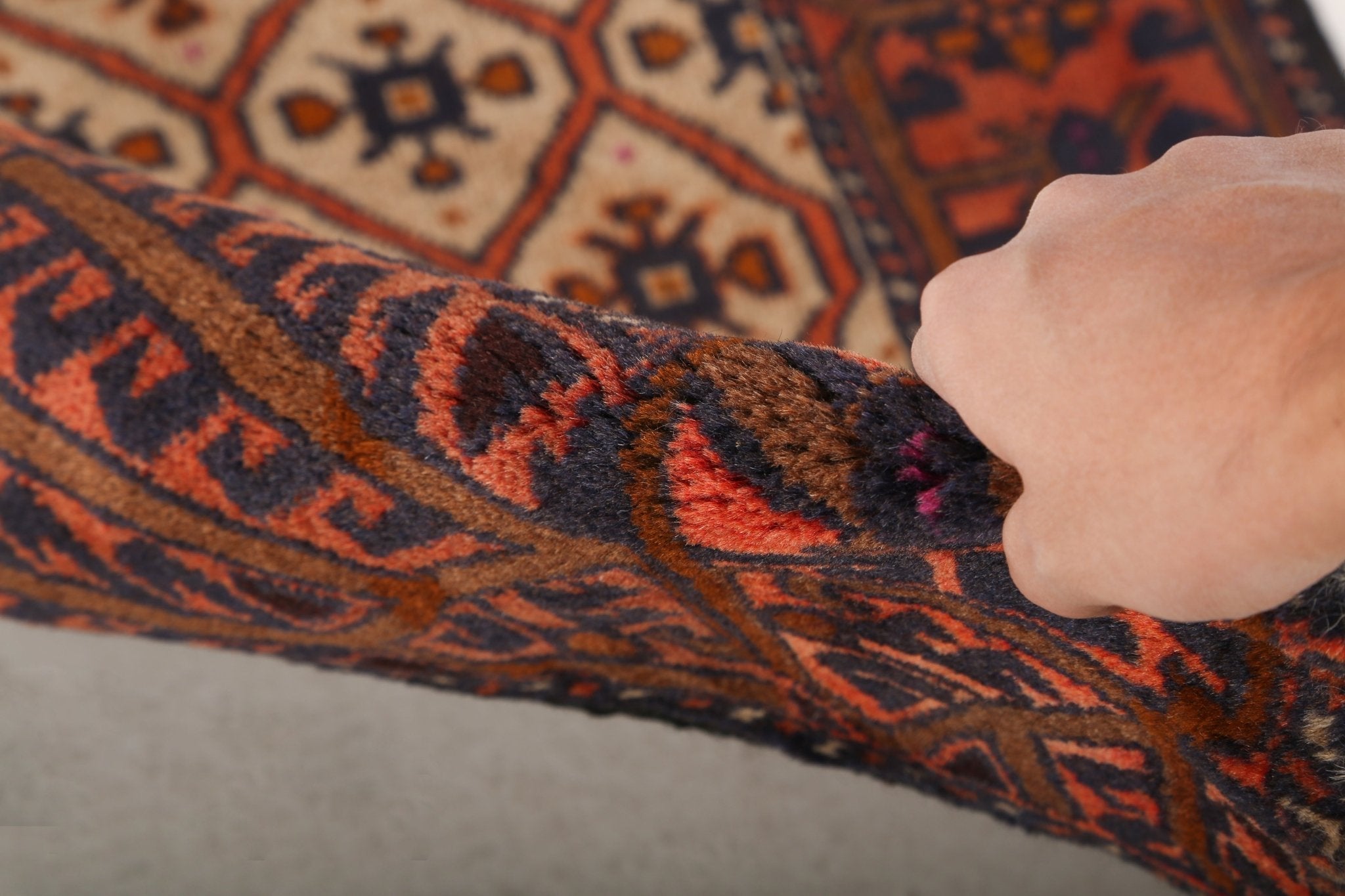Persian Quchan Kurd Rug | 2' 10
