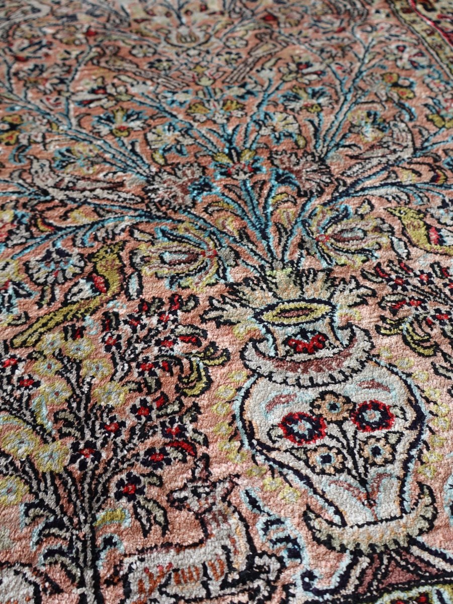 On Hold - Persian Qum Pure Silk Rug | 2' 7