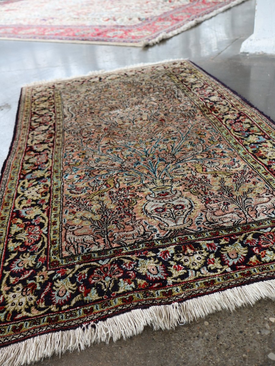 On Hold - Persian Qum Pure Silk Rug | 2' 7