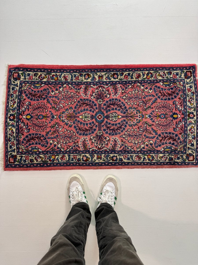On Hold - Persian Sarouk Rug | 2' 3