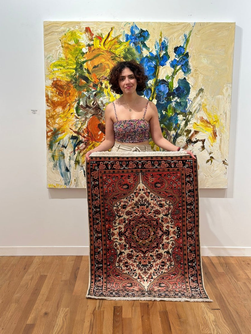 Persian Sarouk Rug | 2' 9