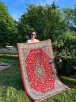 Persian Sarouk Rug | 3' 7