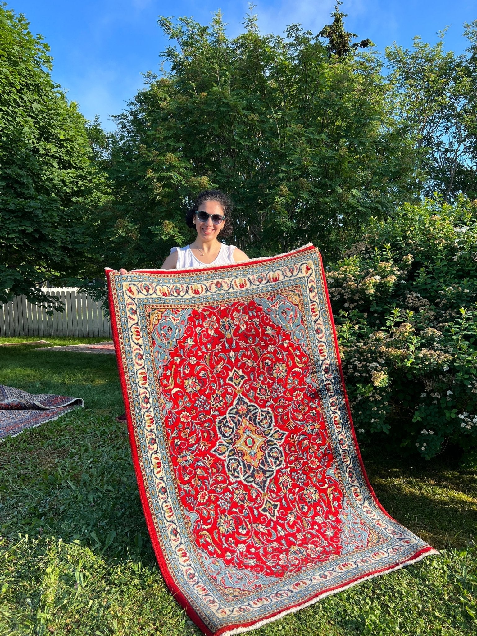 Persian Sarouk Rug | 3' 7