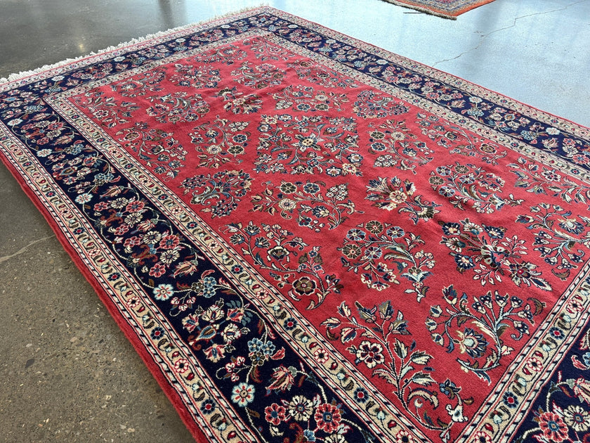 Persian Sarouk Rug | 6' 11