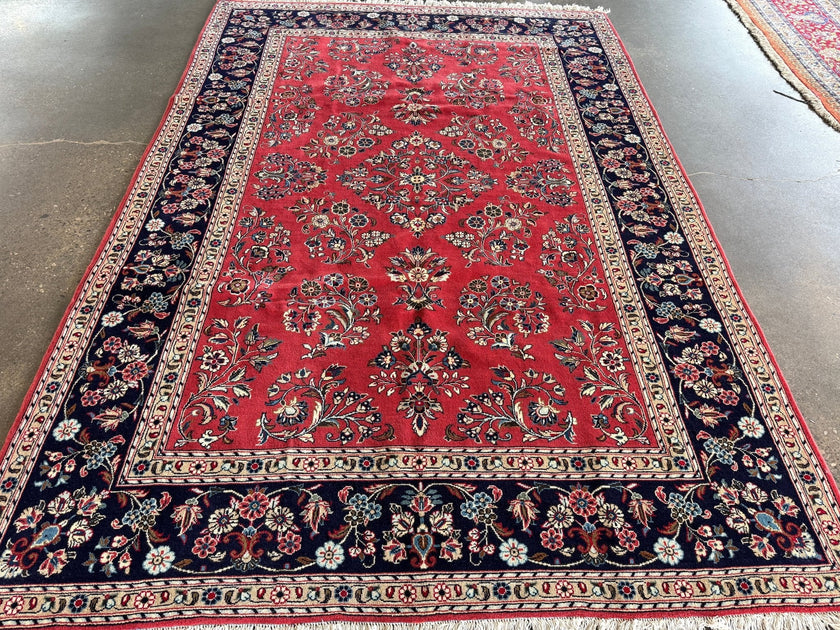 Persian Sarouk Rug | 6' 11